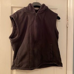 Sleeveless Black Harley-Davidson Zip up Hoodie